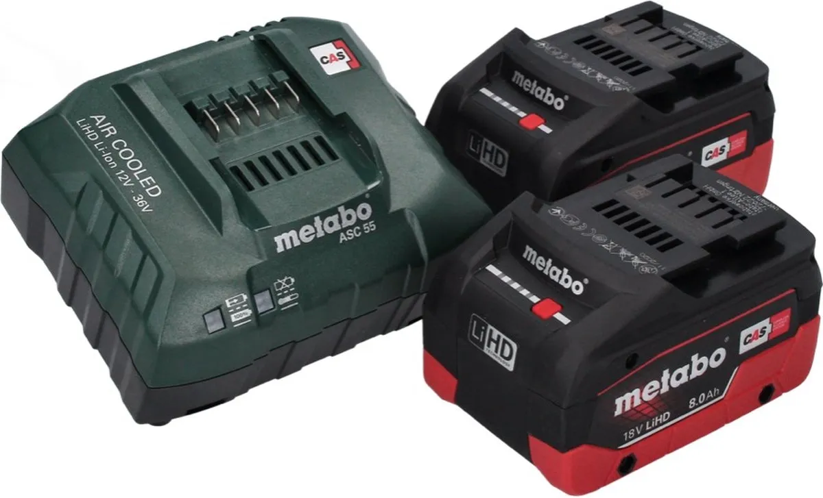 Metabo BS 18 LT BL Q Accuboormachine 18V 75Nm - 2x 8,0Ah Accu + Oplader - afbeelding 4 van 5