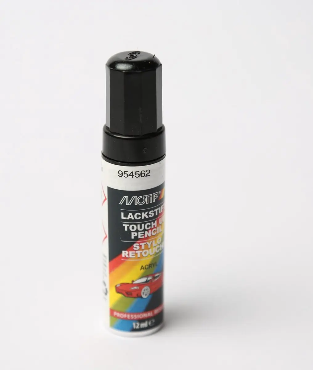 Motip 954562 Auto Lakstift Zwart Metallic 12ml