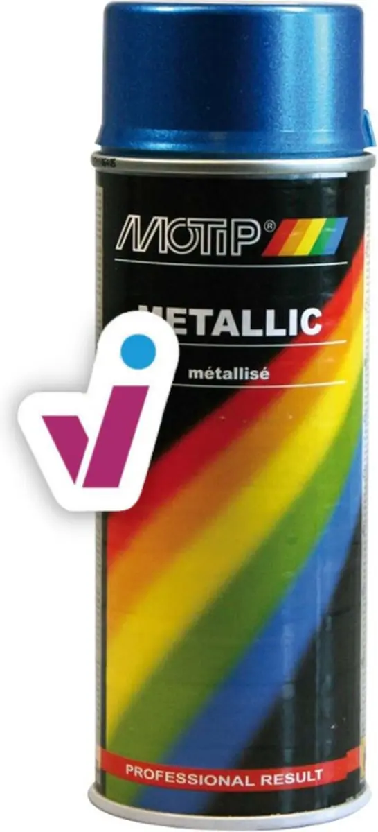 Motip Metallic Lak Zwart 400ml