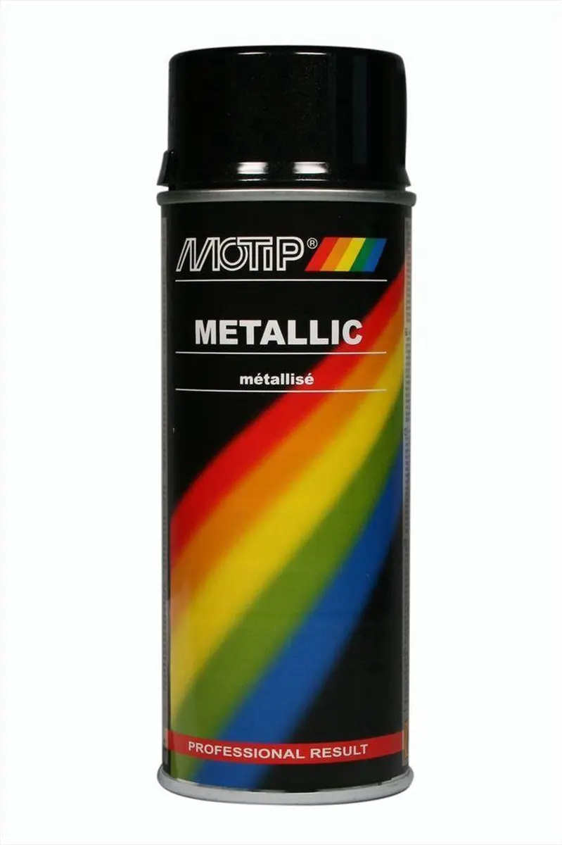 Motip Metallic Lak Zwart 400ml