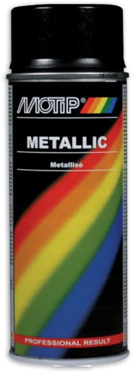 Motip Metallic Lak Zwart 400ml