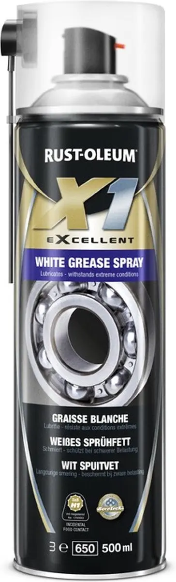 Rust-Oleum X1 White Grease Spuitvet 500ml - Meerkleurig
