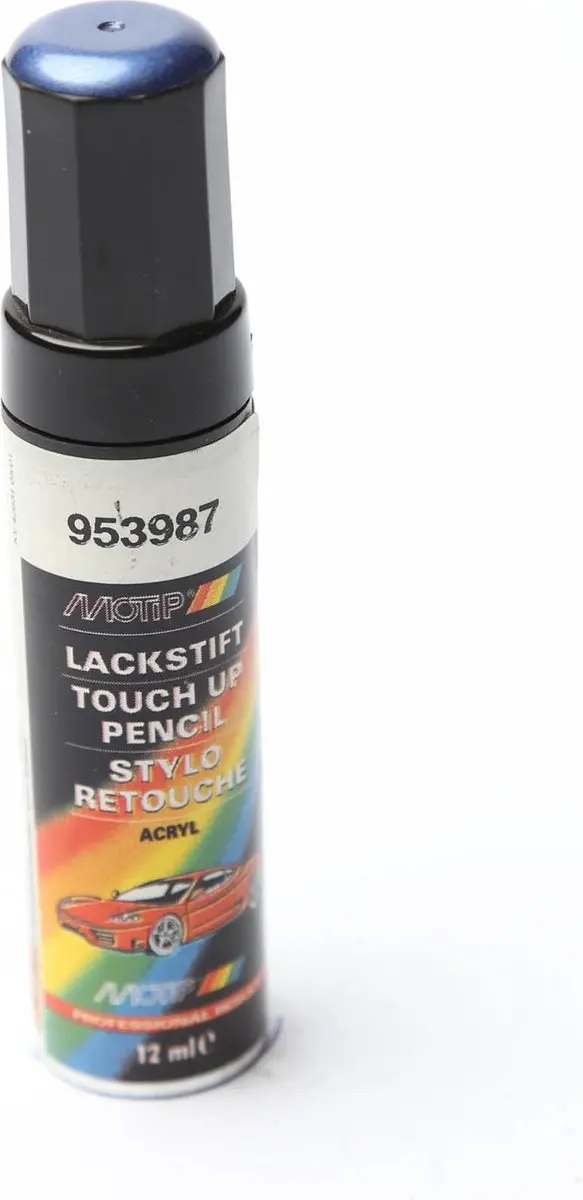 Motip 953987 Auto Lakstift Blauw Metallic 12ml