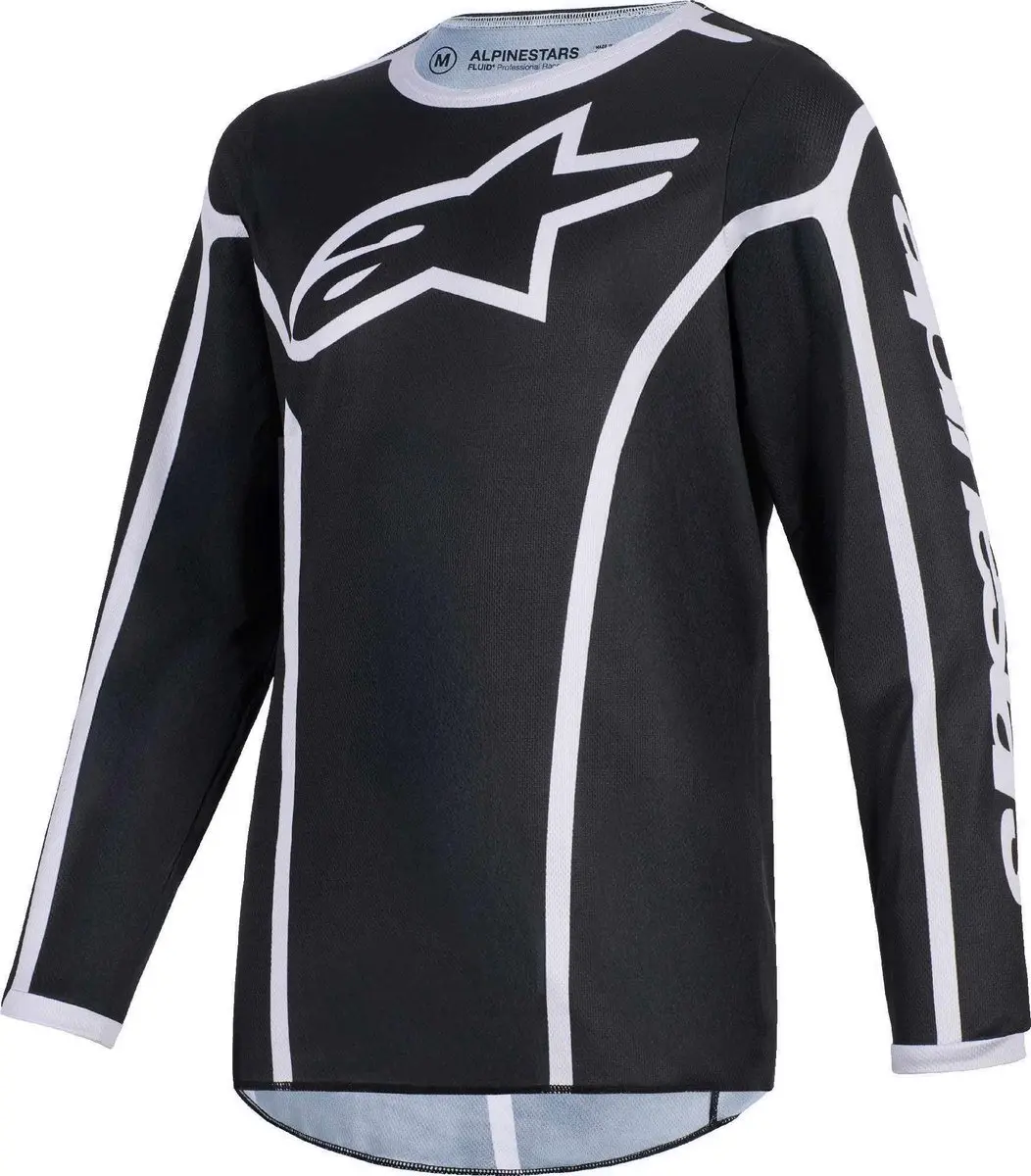 Alpinestars Fluid Apex Motorcross Trui - Zwart/Grijs L