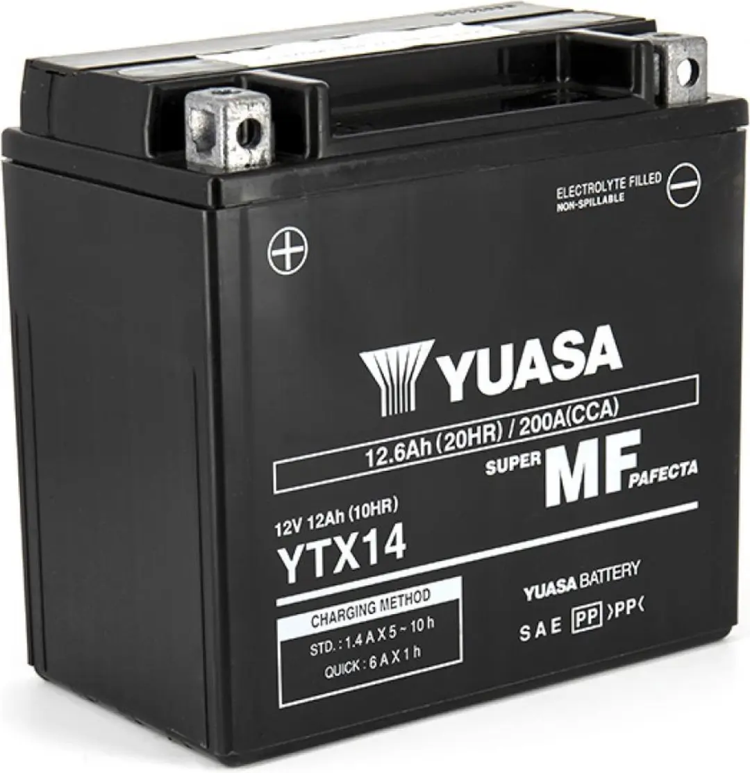 Yuasa YTX14 AGM Accu 12V 12Ah
