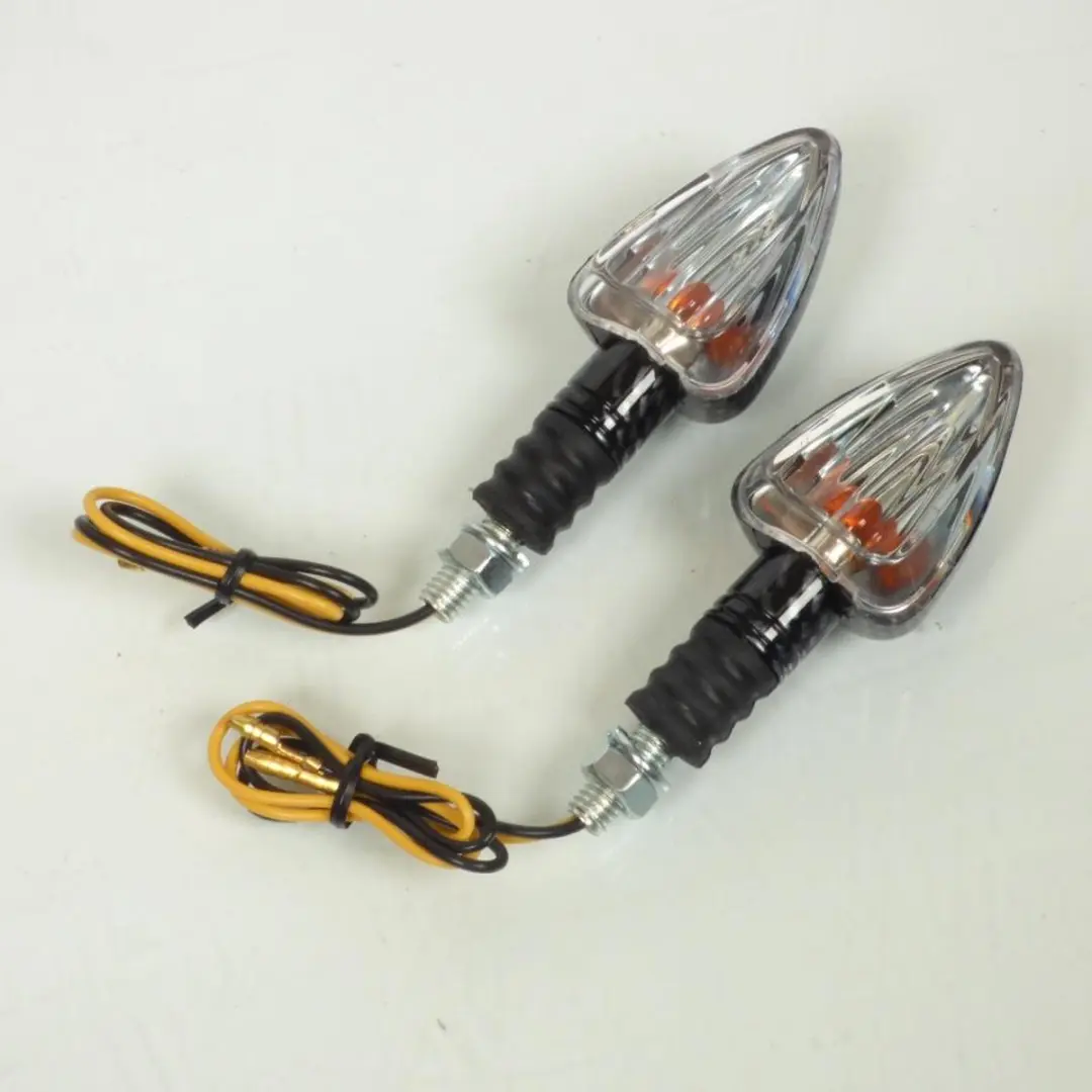 Replay 12V 10W Ø8mm Koolstof Driehoek Knipperlicht - Motor 50cc