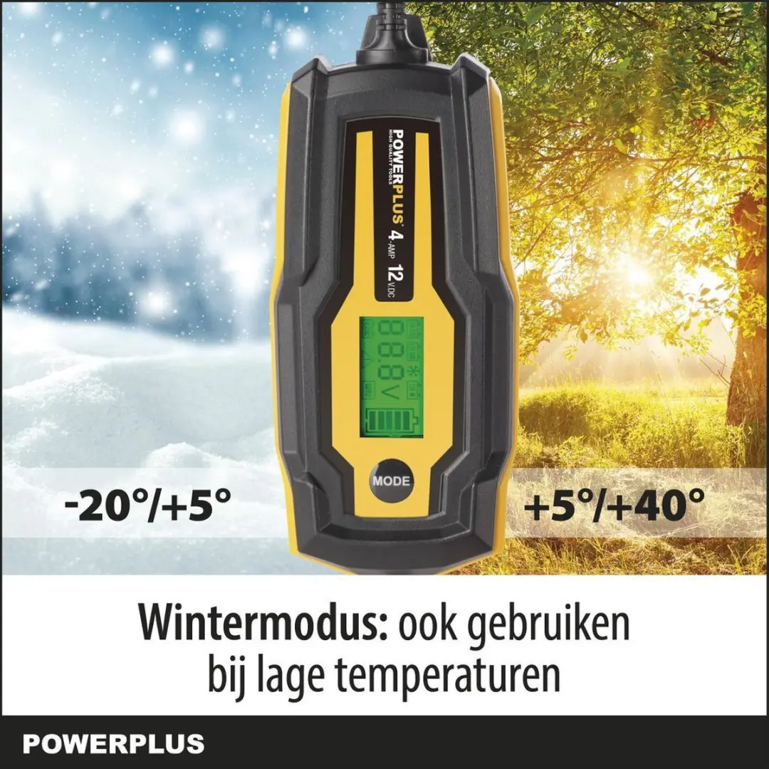 Powerplus POWX4203 Slimme Acculader 3-120Ah - 70W