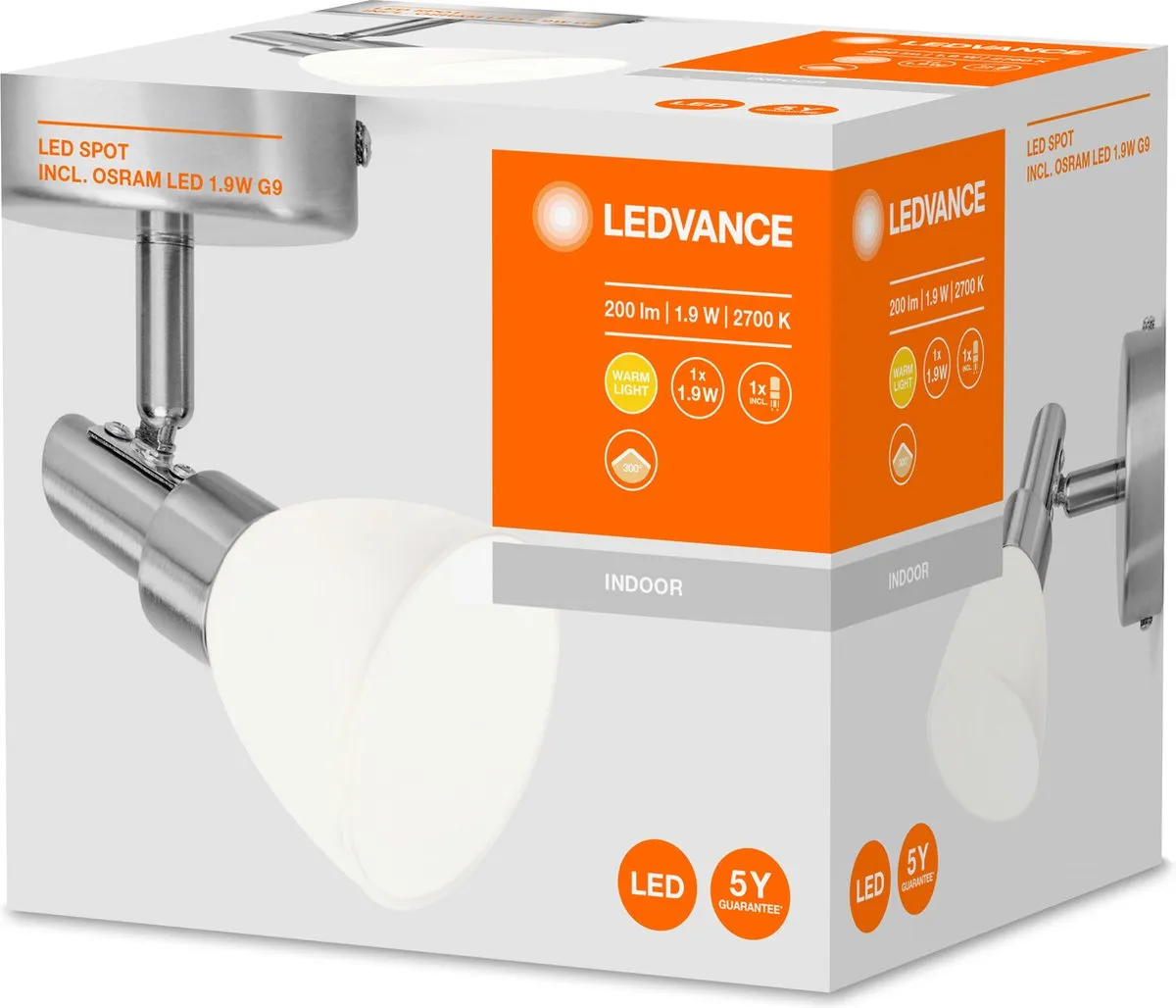 LEDVANCE LED Spot G9 1x2W Warm Wit - 200lm