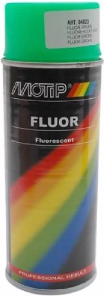 Motip Fluor Verf Spuitbus 400ml - Groen