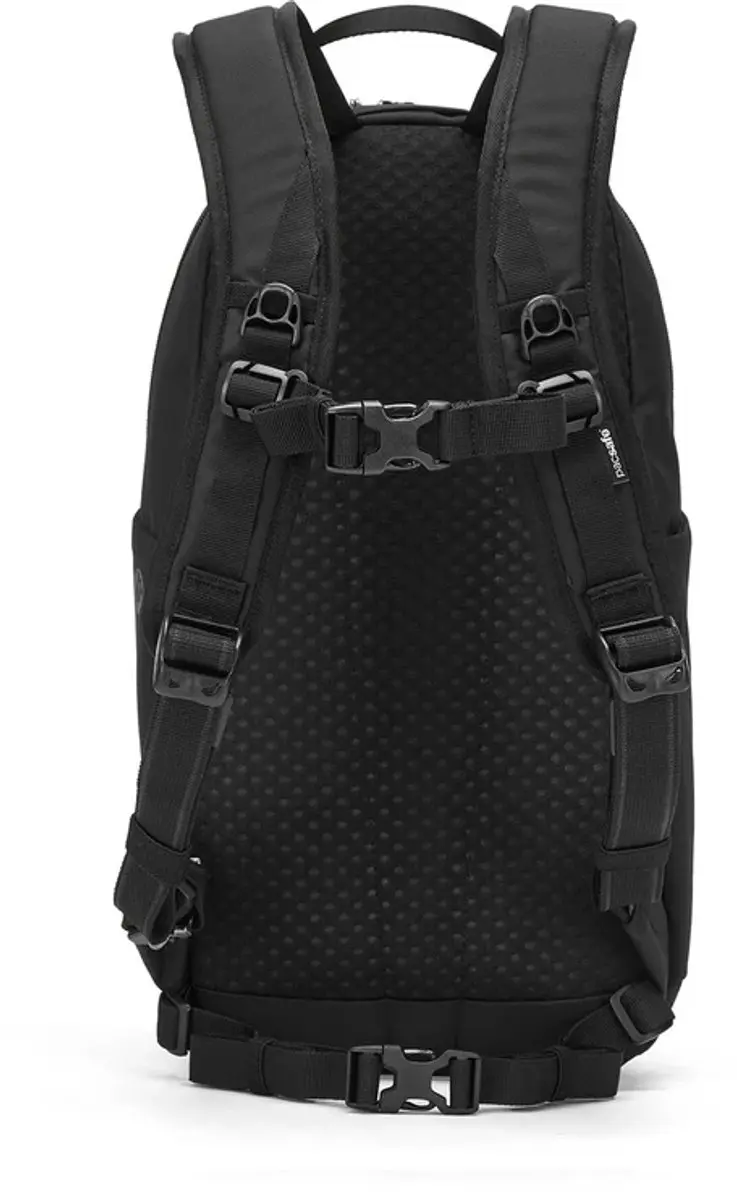 Pacsafe V 25 Tour Rugtas 12L - RFID-blokkerend - Zwart