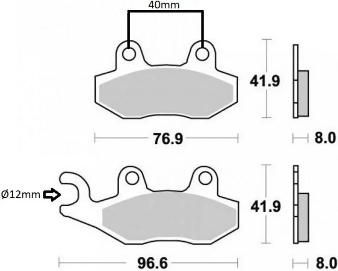 Nissin Plaquette de frein Moto Guzzi 850 V7 2021-2022