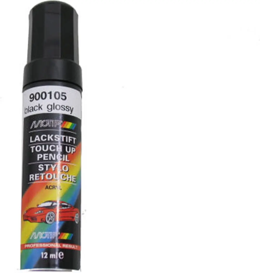 MOTIP Lakstift 900105 - Zwart Hoogglans - 12 ml - afbeelding 6 van 6