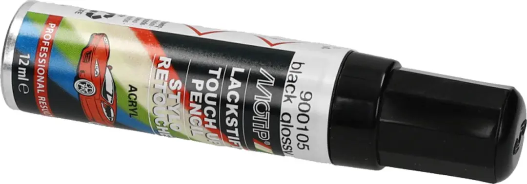 Motip 900105 Auto Lakstift - Hoogglans Zwart 12ml