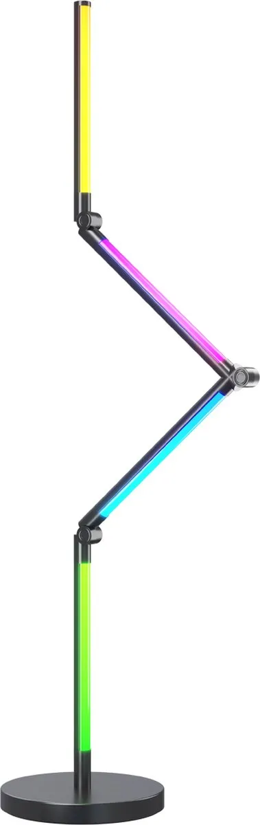 Calex Slimme LED Vloerlamp 140cm - RGBW - Zwart