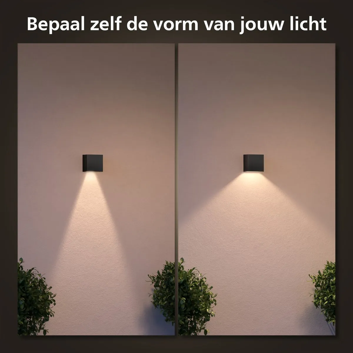 Philips Hue Resonate Down Muurlamp - Zwart