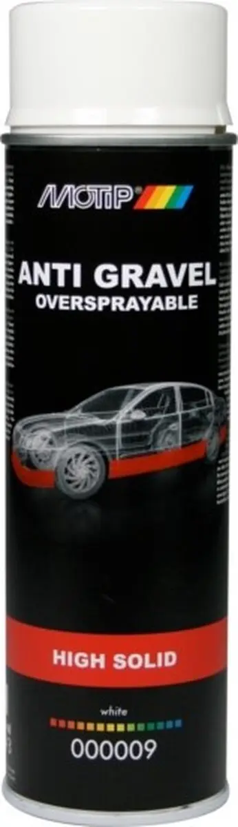 Motip Anti-Steenslag High-Solid Spuitbus 500ml - Wit