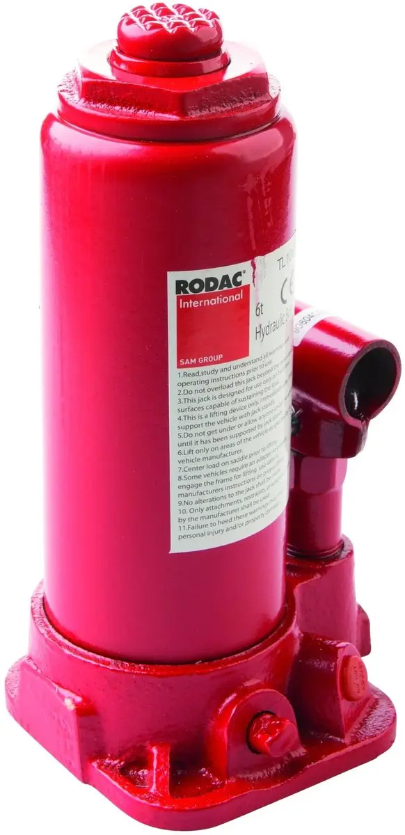 RODAC Potkrik Hydraulisch 4 Ton TL104N - Rood