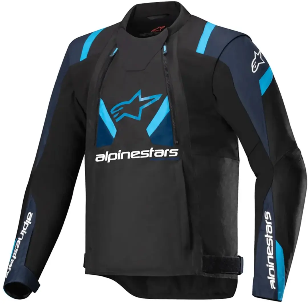 Alpinestars T-Stunt Air Motorjas - Maat L - Zwart/Donkerblauw/Blauw