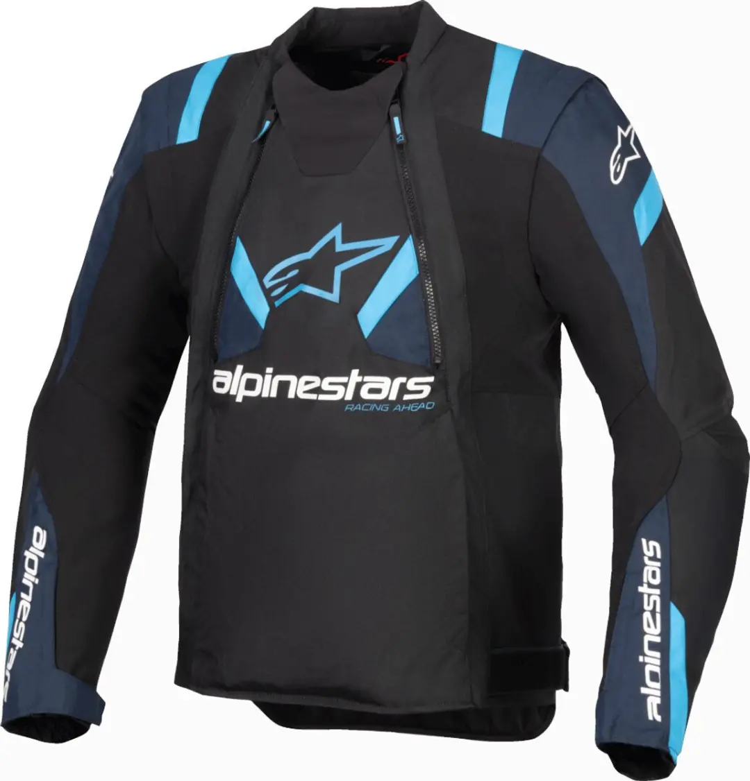 Alpinestars T-Stunt Air Motorjas - Maat L - Zwart/Donkerblauw/Blauw
