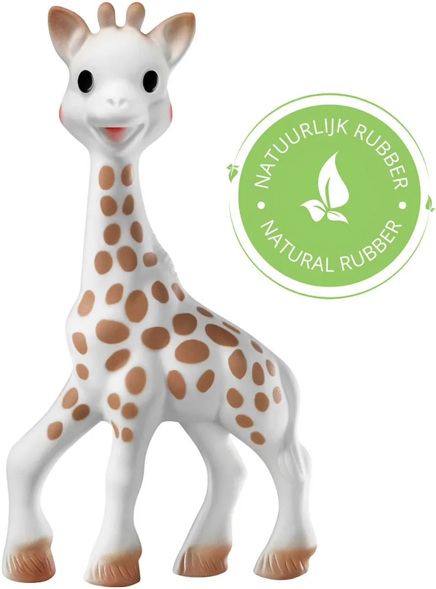 Sophie de Giraf Bijtspeeltje - Natuurlijk Rubber - Wit/Beige