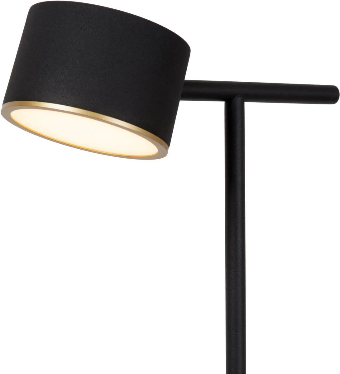 Lucide GIAN Vloerlamp - 9W 2700K - Zwart