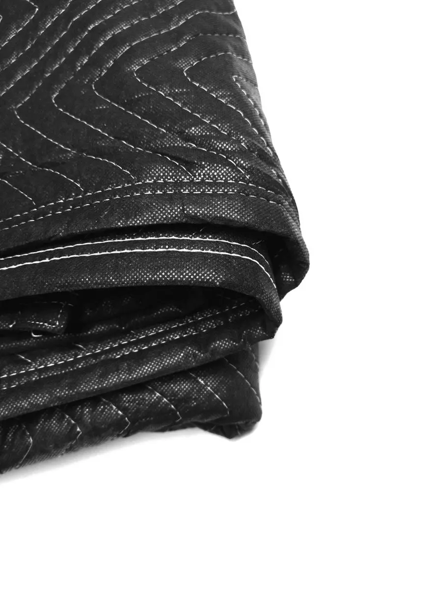 Kortpack Verhuisdeken Set 4 Stuks - Gevoerd Zwart