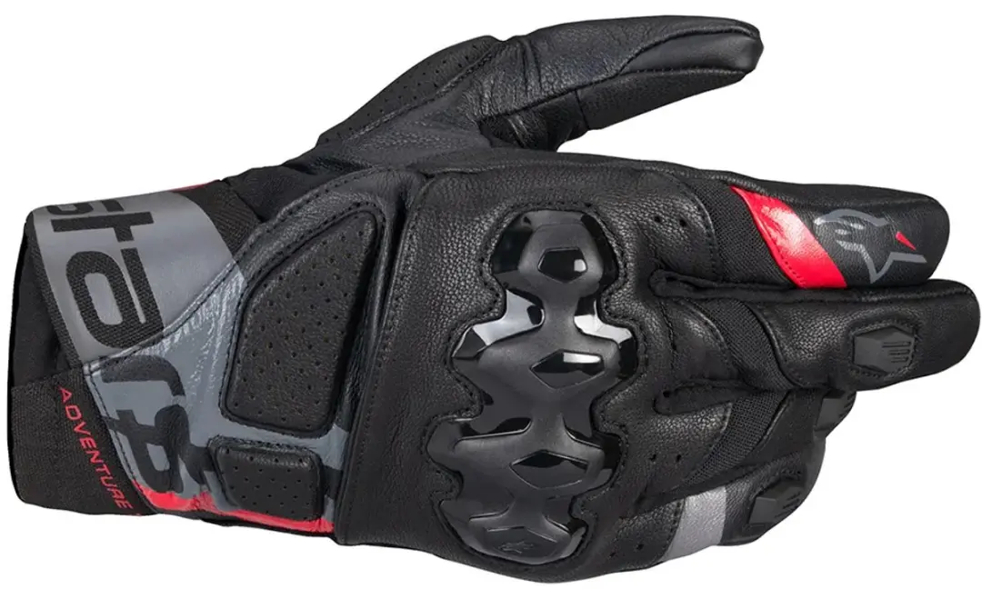 Alpinestars Belize v3 Drystar Motorhandschoenen - Zwart/grijs/rood - 2XL