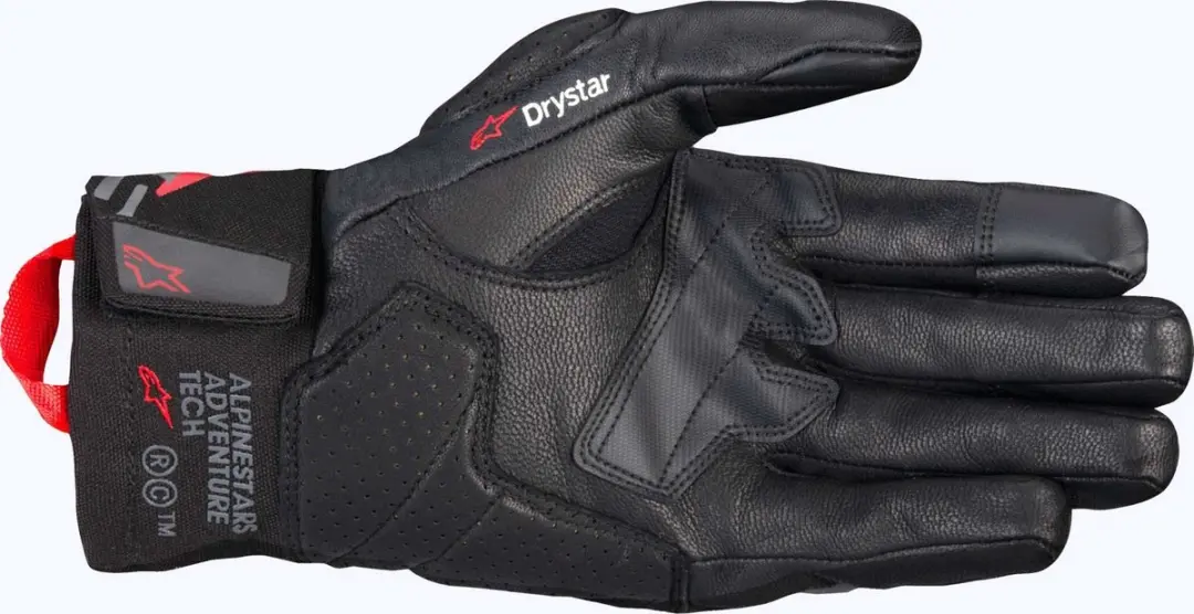 Alpinestars Belize v3 Drystar Motorhandschoenen - Zwart/grijs/rood - 2XL