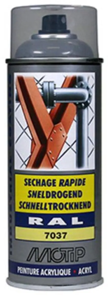 Motip RAL7037 Spuitbus 400ml - Meerkleurig