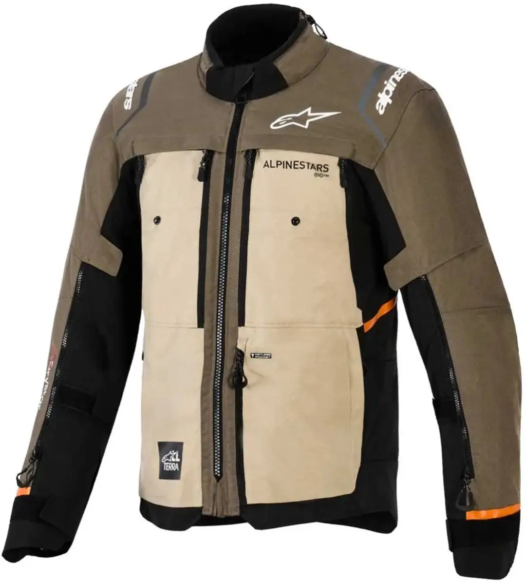 Alpinestars Cusco Drystar Motorjas - Maat S - Grijs/Bruin
