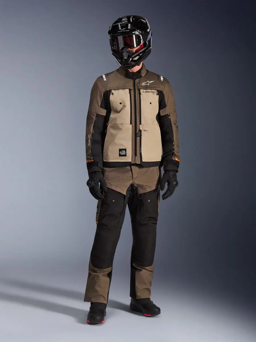 Alpinestars Cusco Drystar Motorjas - Maat S - Grijs/Bruin