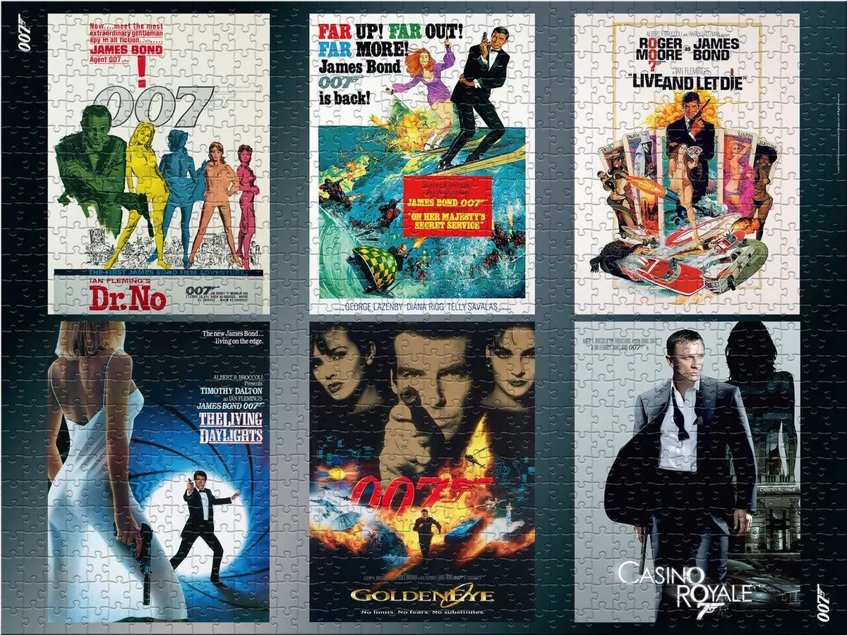 Winning Moves James Bond Iconic Actors Puzzel 1000 Stuks
