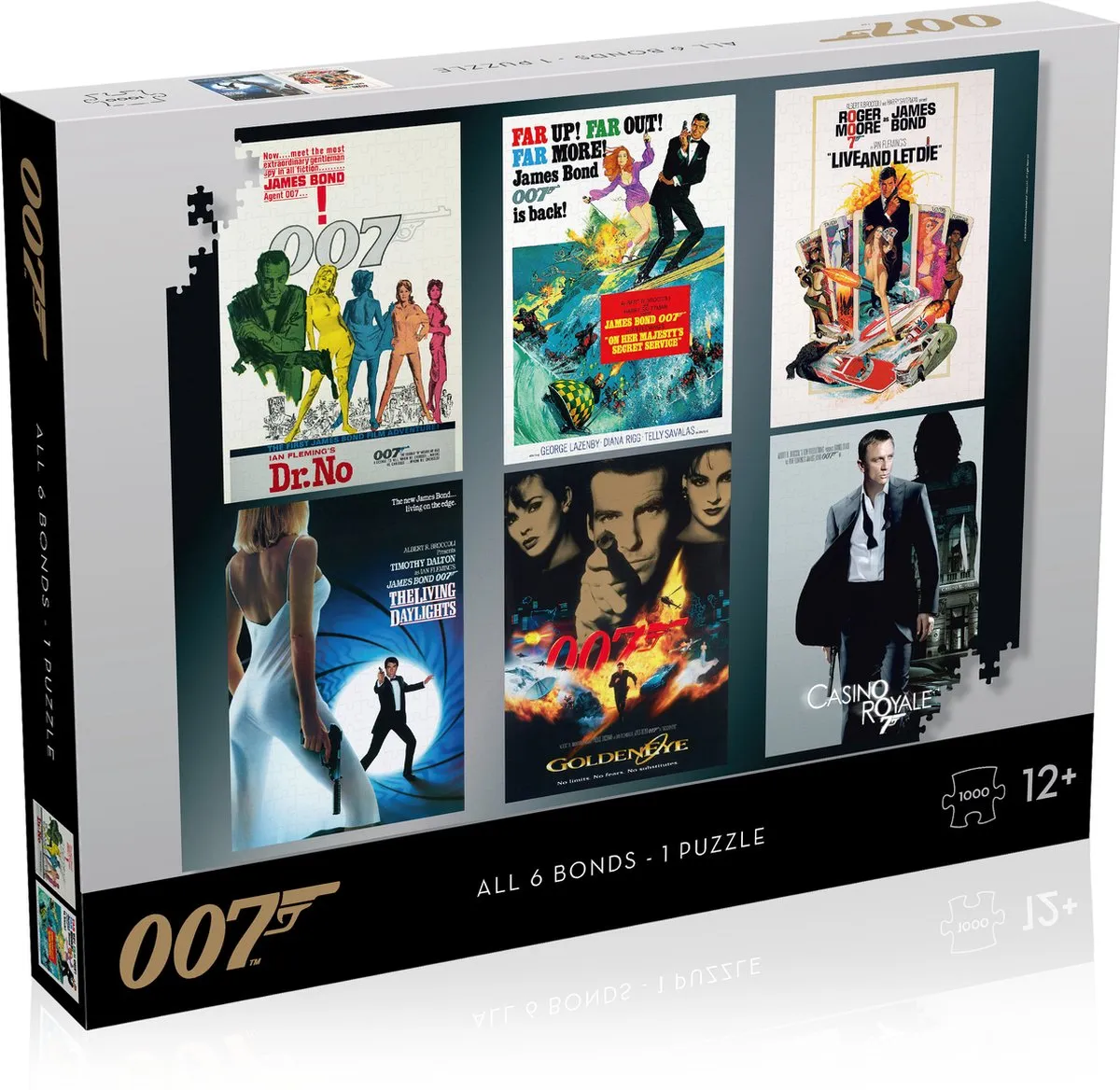 Winning Moves James Bond Iconic Actors Puzzel 1000 Stuks - Multicolor
