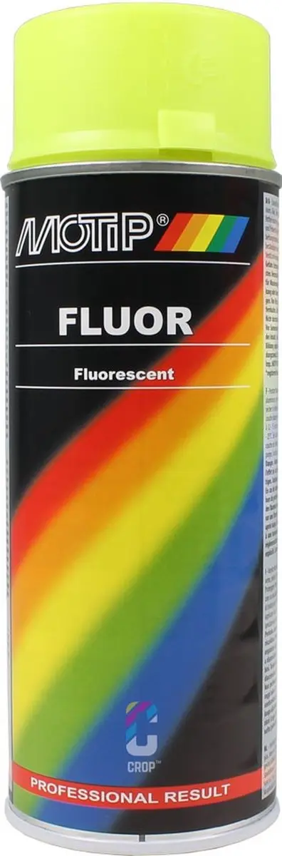 Motip Fluor Verf Geel 400ml