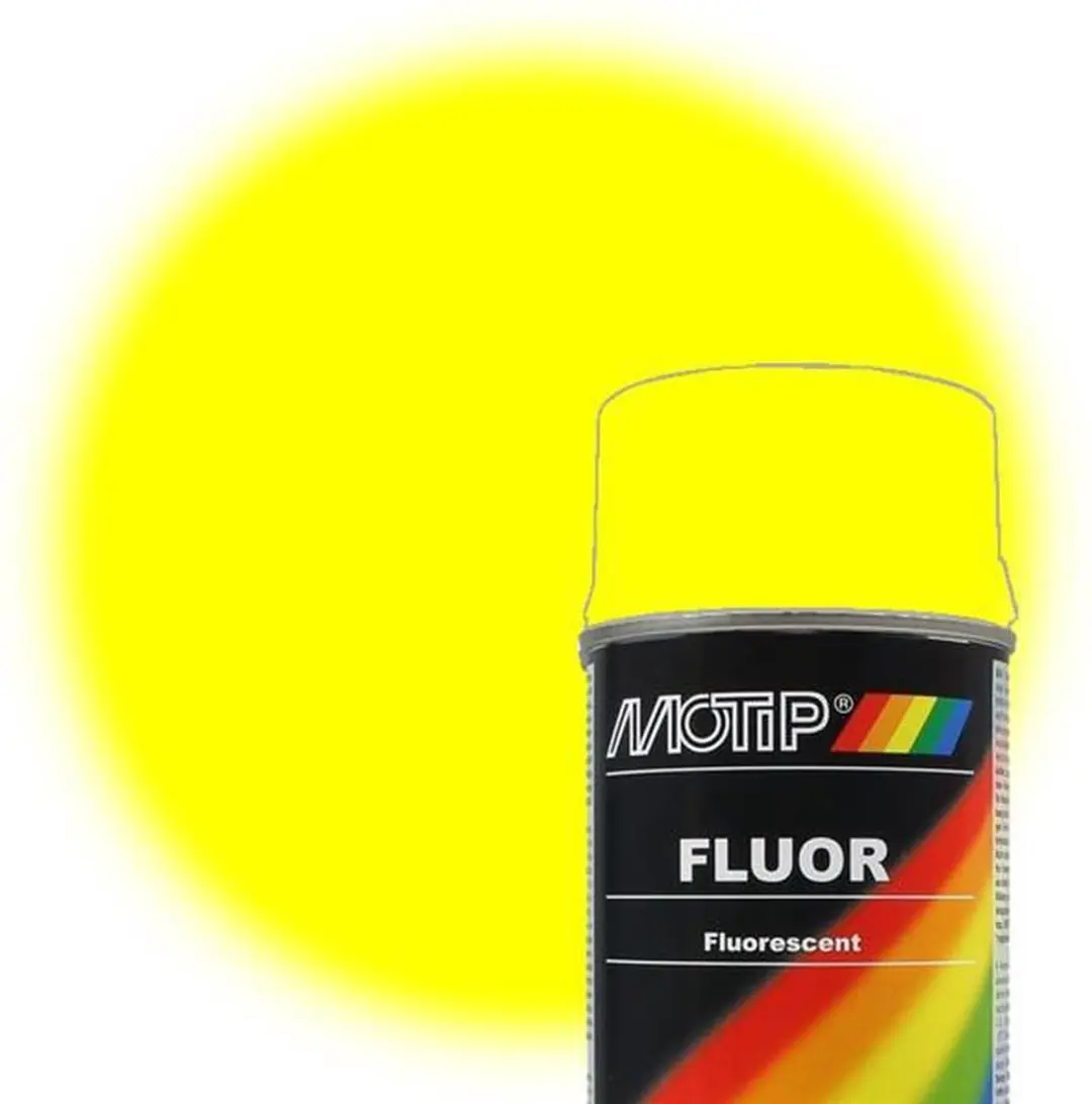 Motip Fluor Verf Geel 400ml