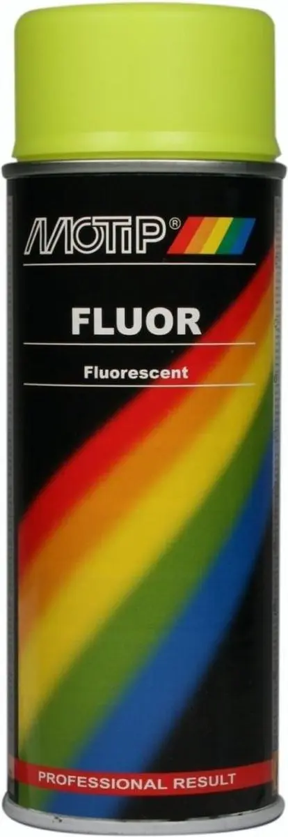 Motip Fluor Verf Geel 400ml
