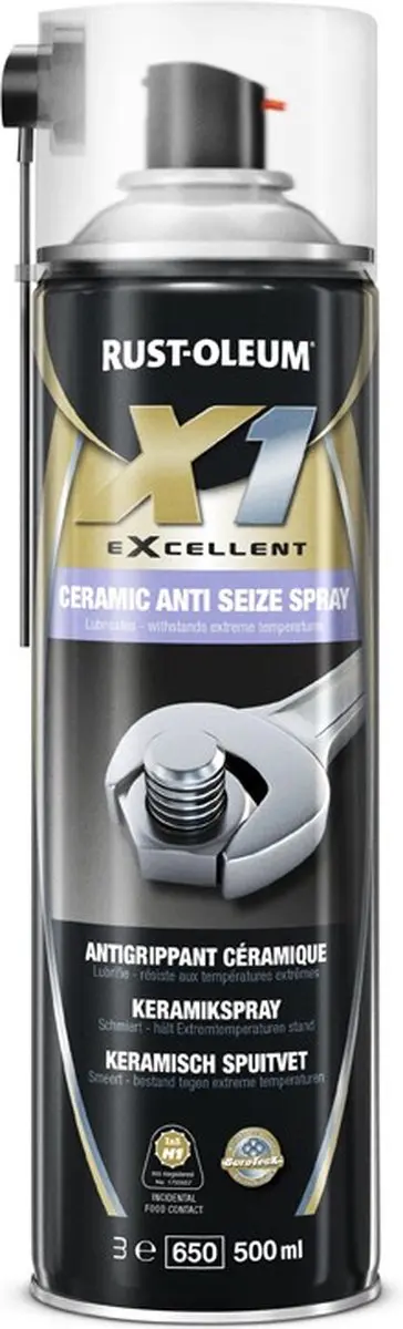 Rust-Oleum X1 Ceramic Anti Seize Spray - Montagevet - Meerkleurig