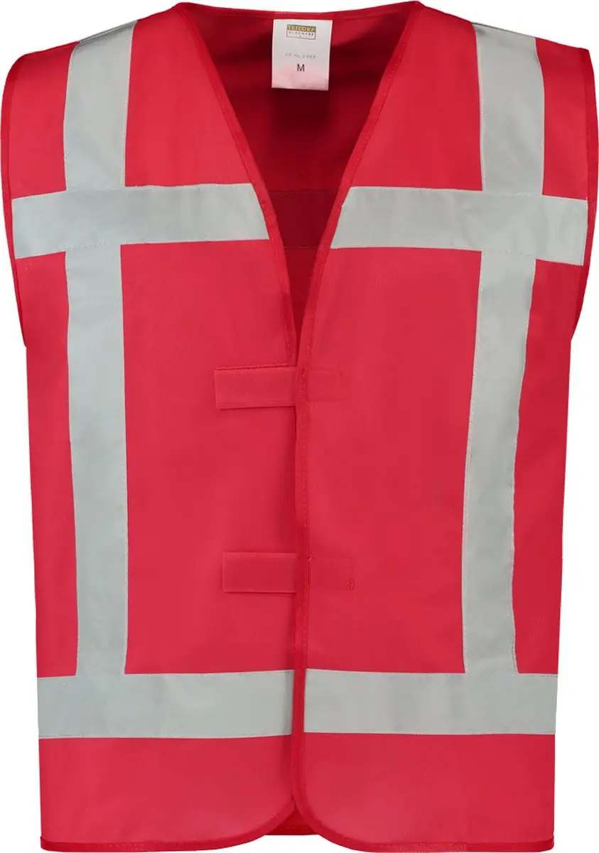 Tricorp Veiligheidsvest 453014 - 5XL - Fluo Rood - afbeelding 6 van 6