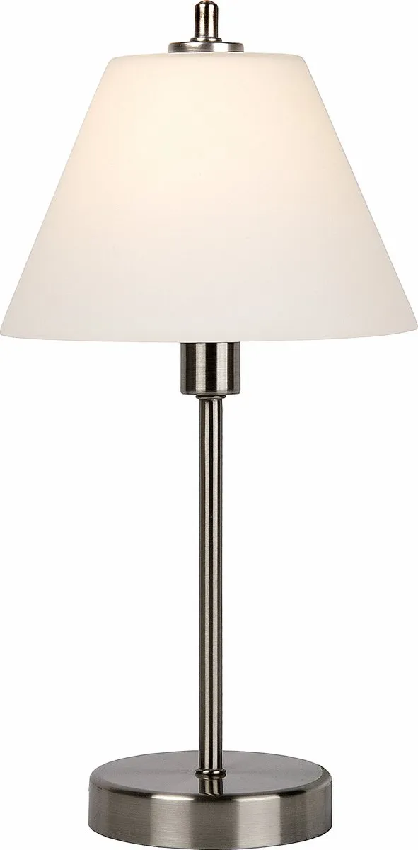 Lucide Touch Tafellamp Ø22cm - Mat chroom
