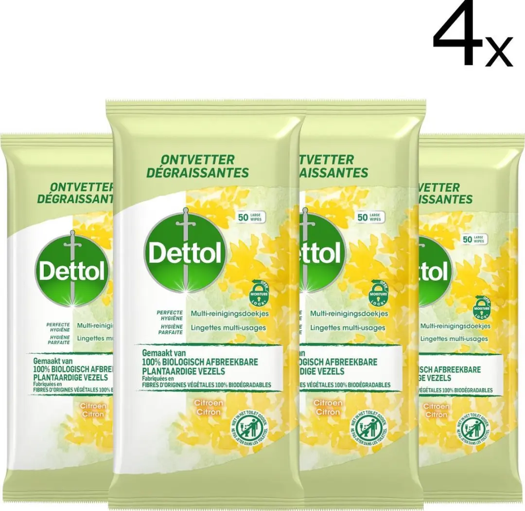 Dettol Schoonmaakdoekjes Bioafbreekbaar
