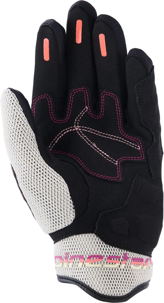 Alpinestars Stella Mogress Airflow Dames Motorhandschoenen - Zwart/wit/oranje