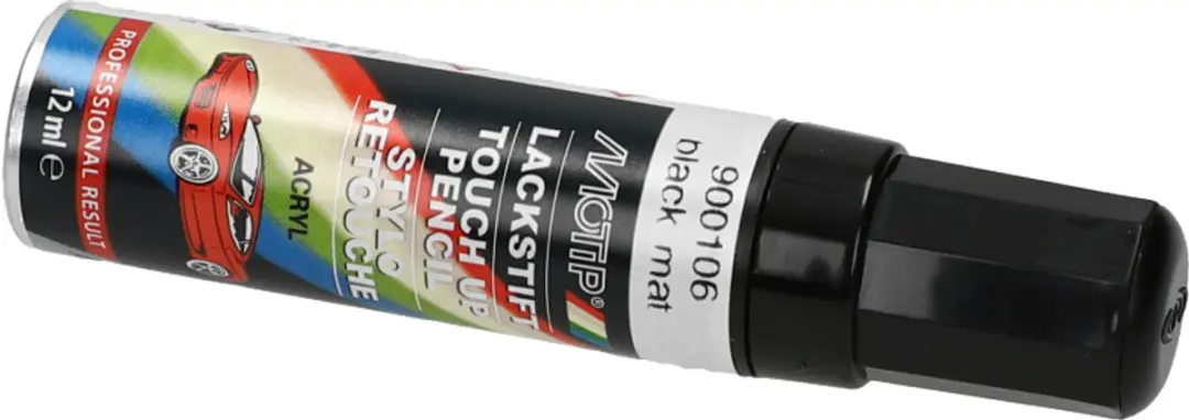 Motip 900106 Auto Lakstift Mat Zwart 12ml