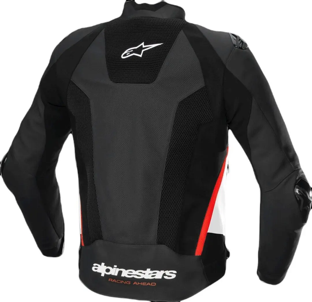 Alpinestars Missile V3 Airflow Lederen Motorjas - Zwart/Wit/Rood