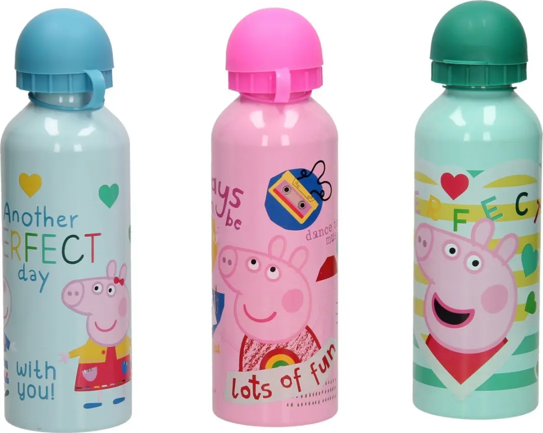 Peppa Pig Aluminium Drinkbeker 500ml - Assorti