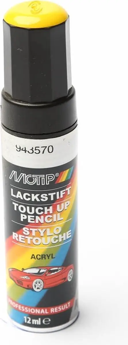 Motip 943570 Auto Lakstift Geel 12ml