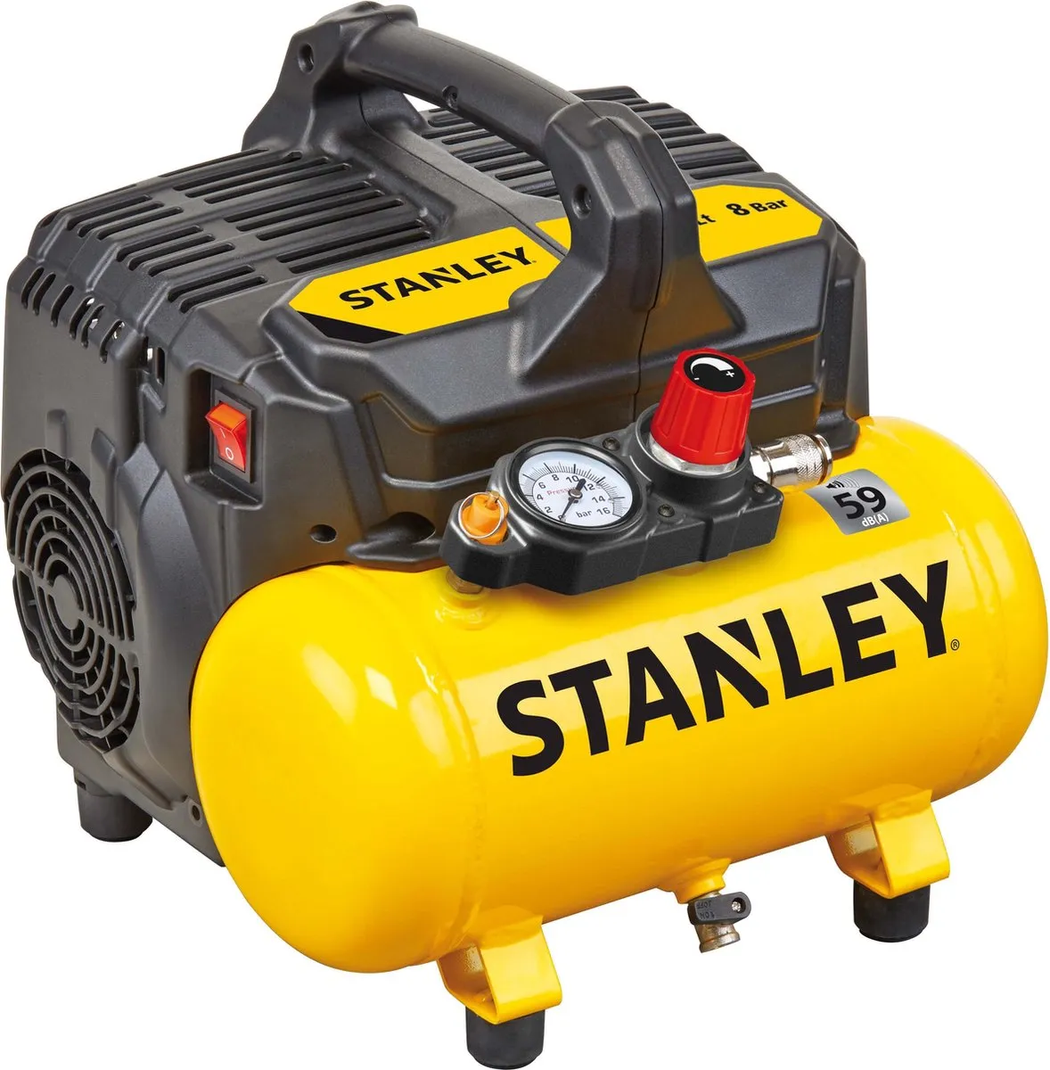 Stanley Silent Compressor DST 100/8/6 Luchtcompressor 8Bar 6L