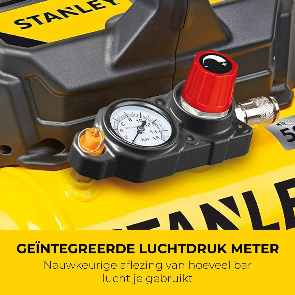 Stanley Silent Compressor DST 100/8/6 Luchtcompressor 8Bar 6L