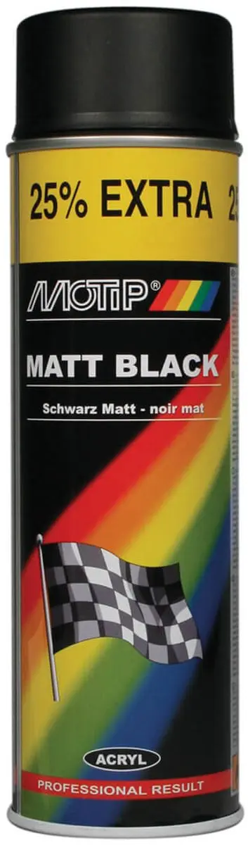 MOTIP Rallye Lak 04006 - Mat Zwart - 500 ml - afbeelding 6 van 6