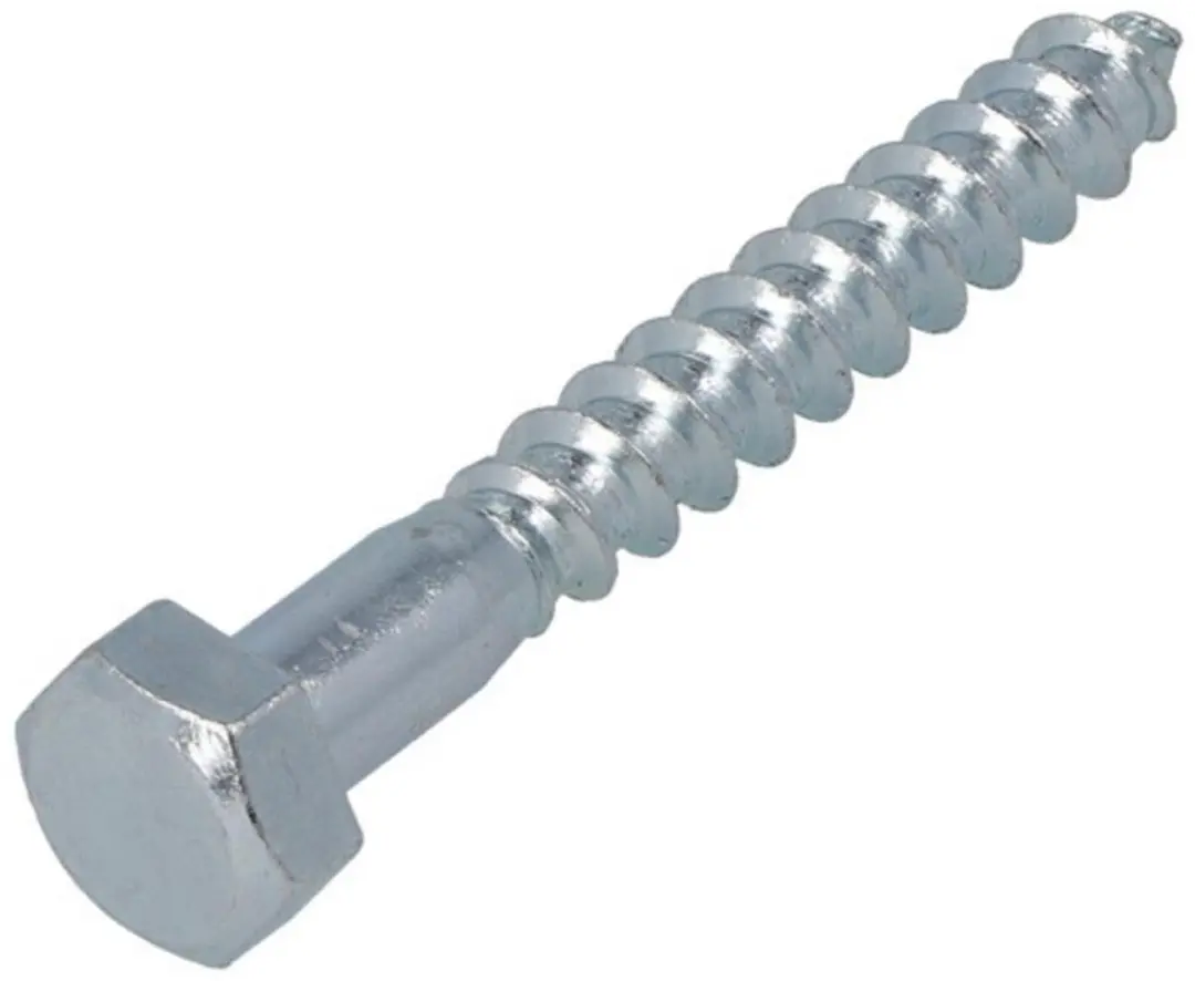 Hoenderdaal Houtdraadbout 8x65mm Verzinkt DIN 571 - 200 Stuks