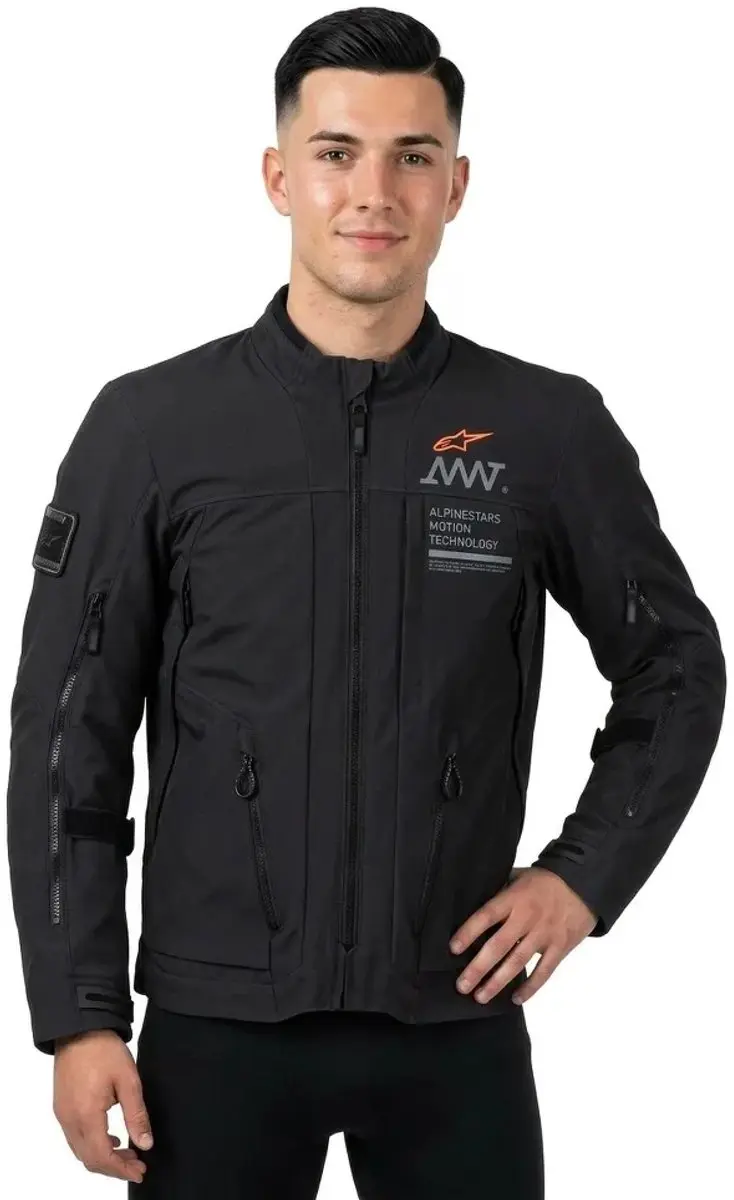 Alpinestars AMT-8 Stretch Drystar XF Motorjas - Zwart 3XL